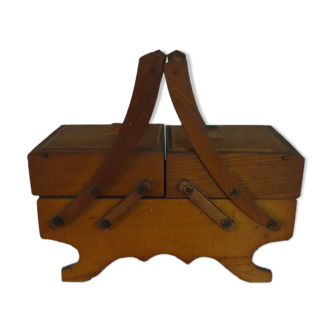 Sewing box, wooden toy for children