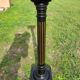Napoleon III stand column in blackened wood and gold, mid-19th century