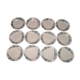 6 dinner plates, 6 plates service hollow earthenware Longchamp model Lutèce