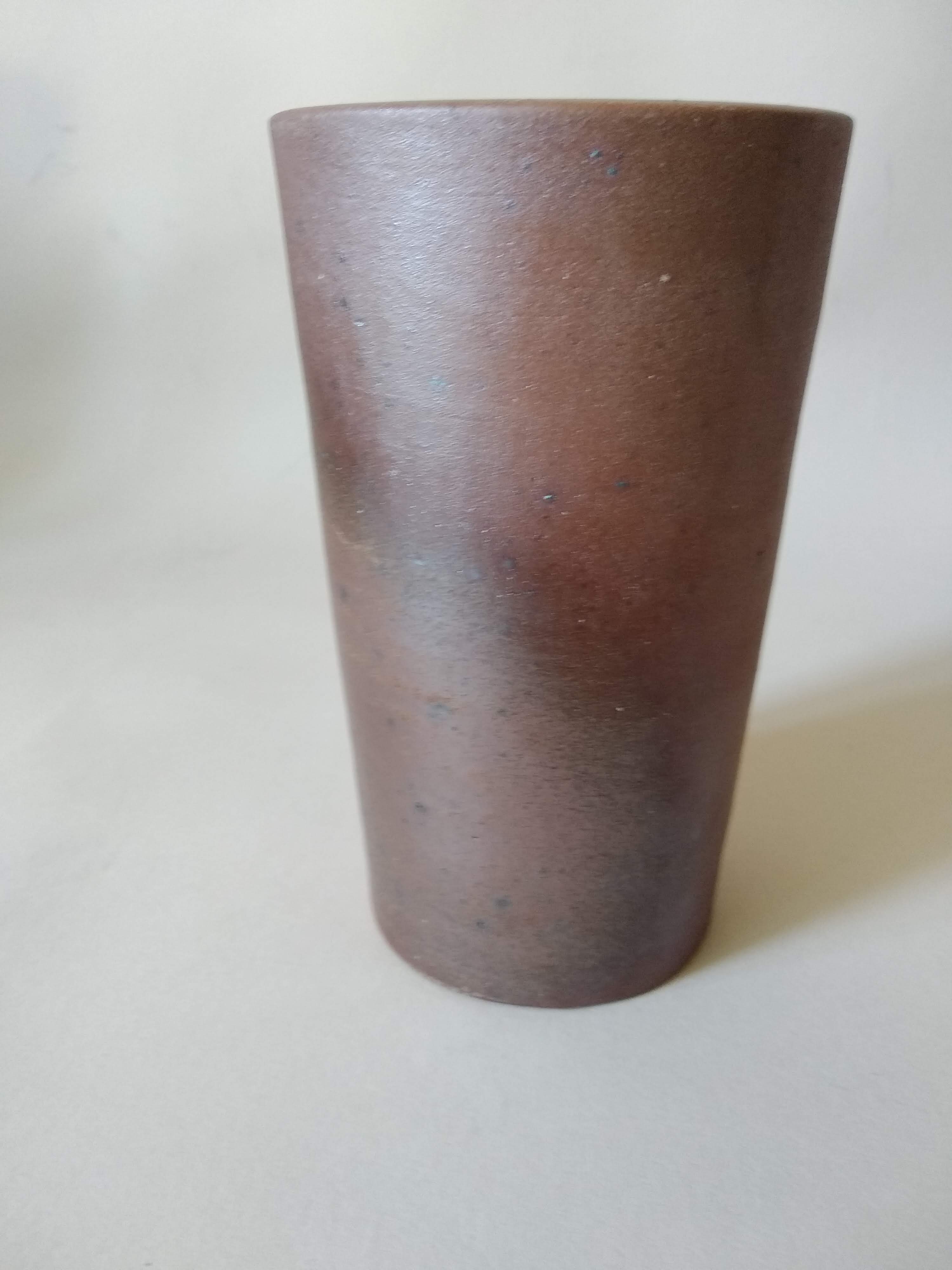 Service orangeade artisanal stoneware vintage 70