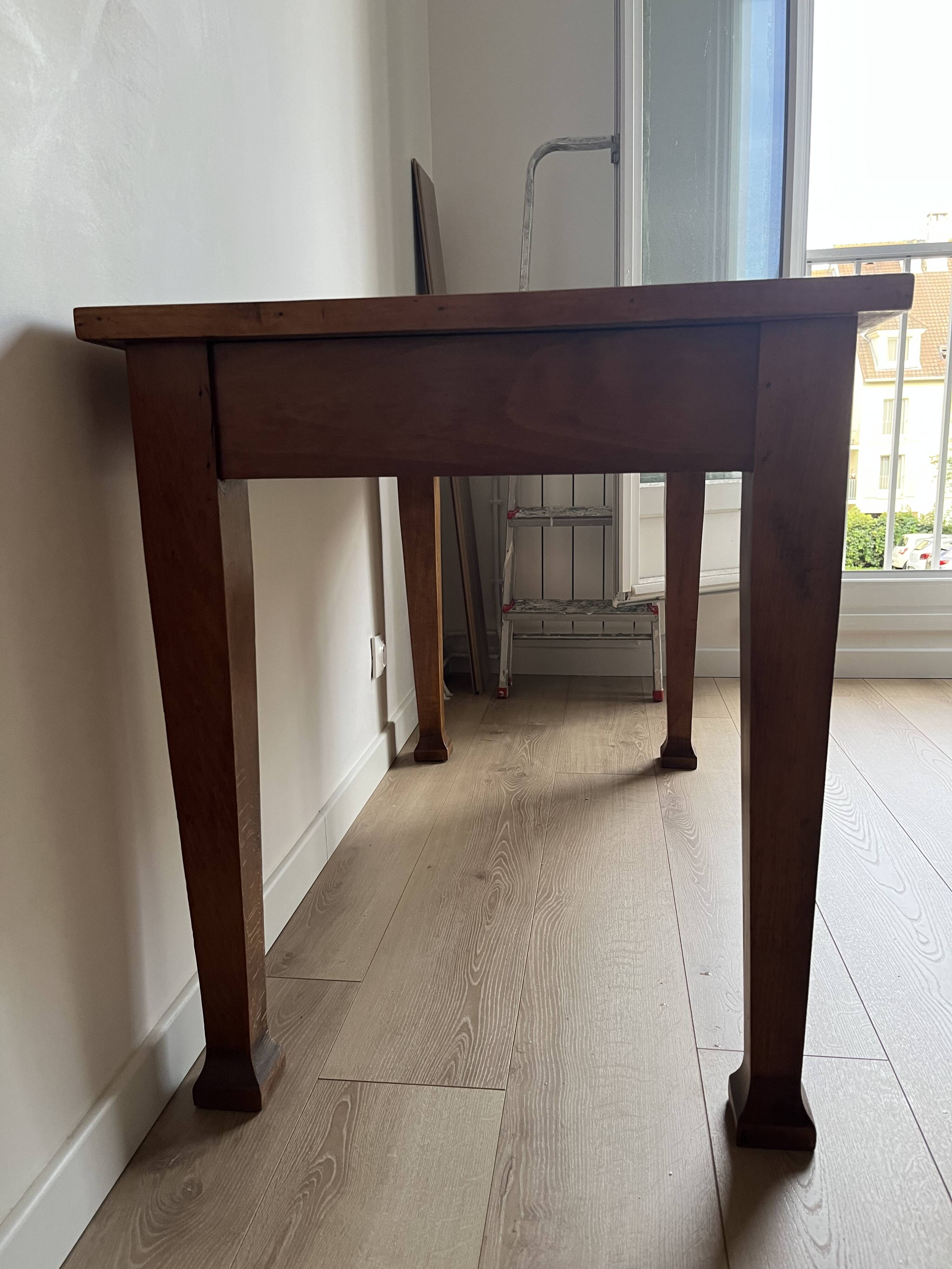 Solid wood desk