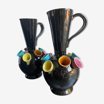 Paire de vases Ray Camart Vallauris vintage 50/60