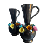 Pair of vintage Ray Camart Vallauris vases 50/60