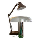 Chrome mushroom lamp