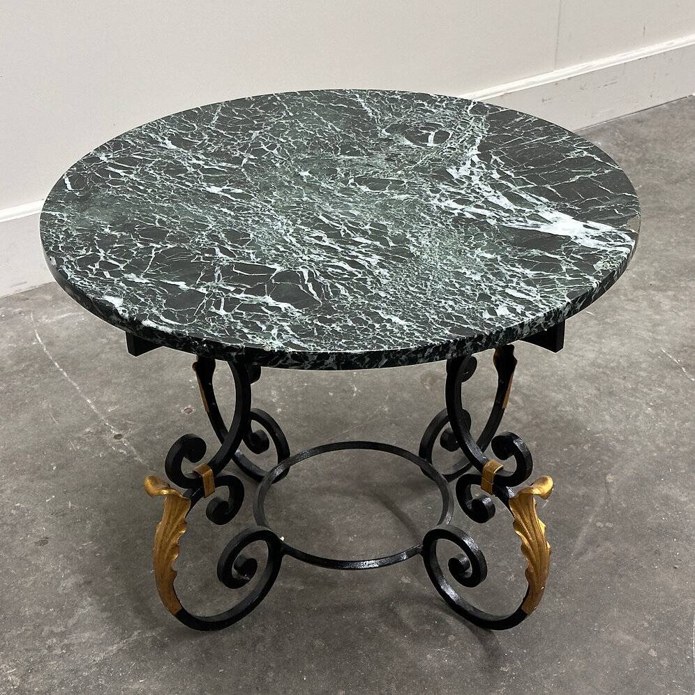 French Neoclassical Revival coffee table with Hollywood Regency influence, 1970s
