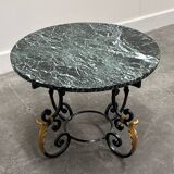 French Neoclassical Revival coffee table with Hollywood Regency influence, 1970s