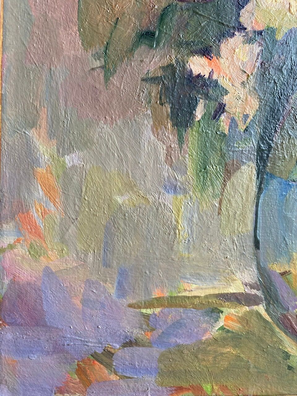 Antique painting, Still life with wild flowers, signed, 20th century