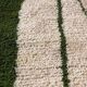 Green fir Berber rug and ecru – Authentic and original artisanal style