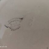 Salad bowl 30s earthenware K&G Lunéville model Denise