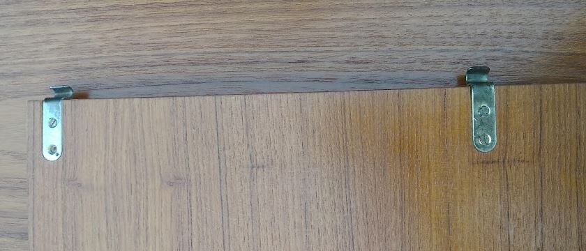 Vintage modular desk shelf in Teak veneer and black metal, Nisse Strinning, 60s