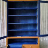 Glass library cabinet