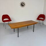 Ancienne table basse bois design Wilhelm Renz style scandinave vintage an60