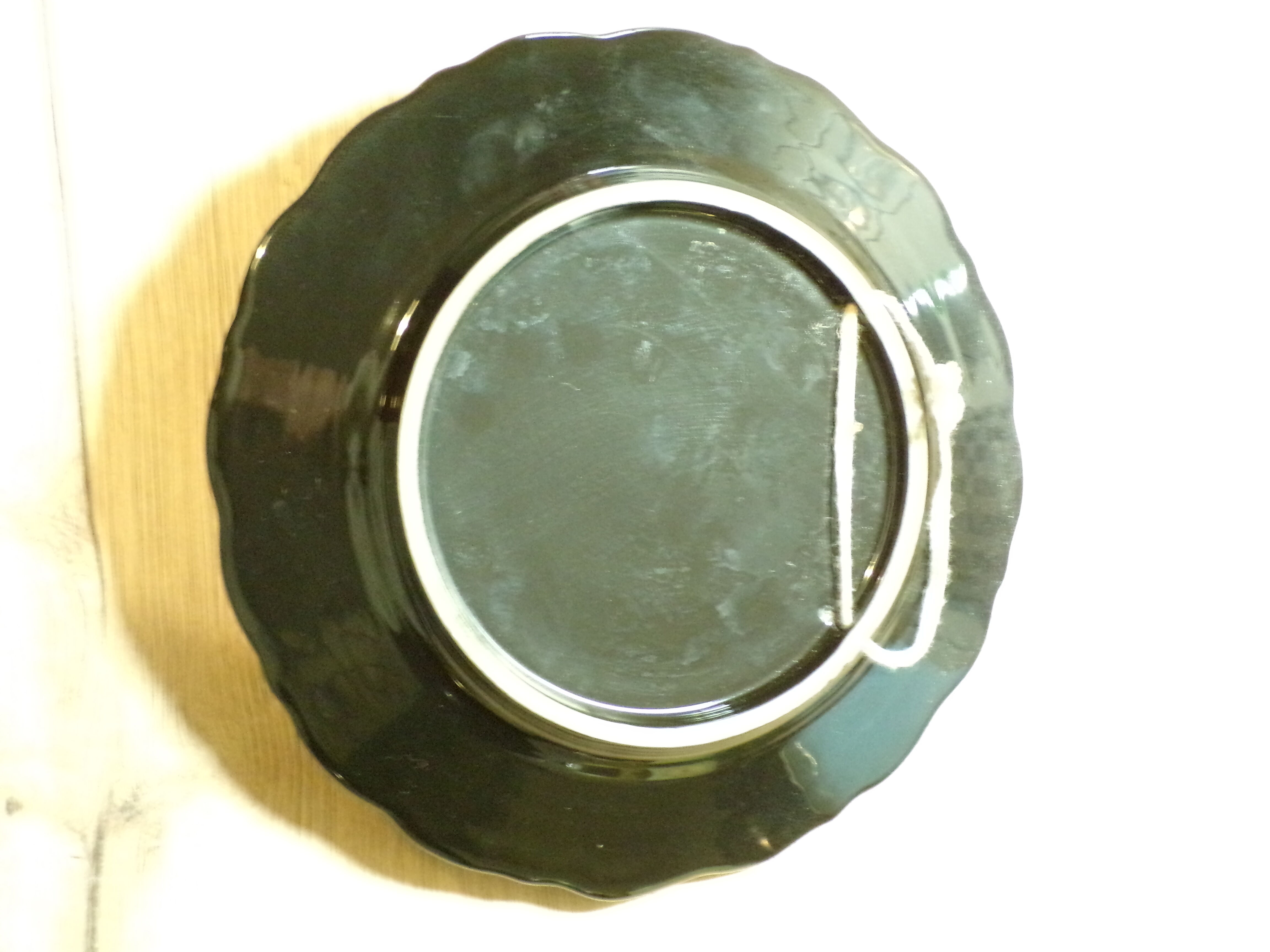 Vintage Vallauris trompe-l'oeil plate