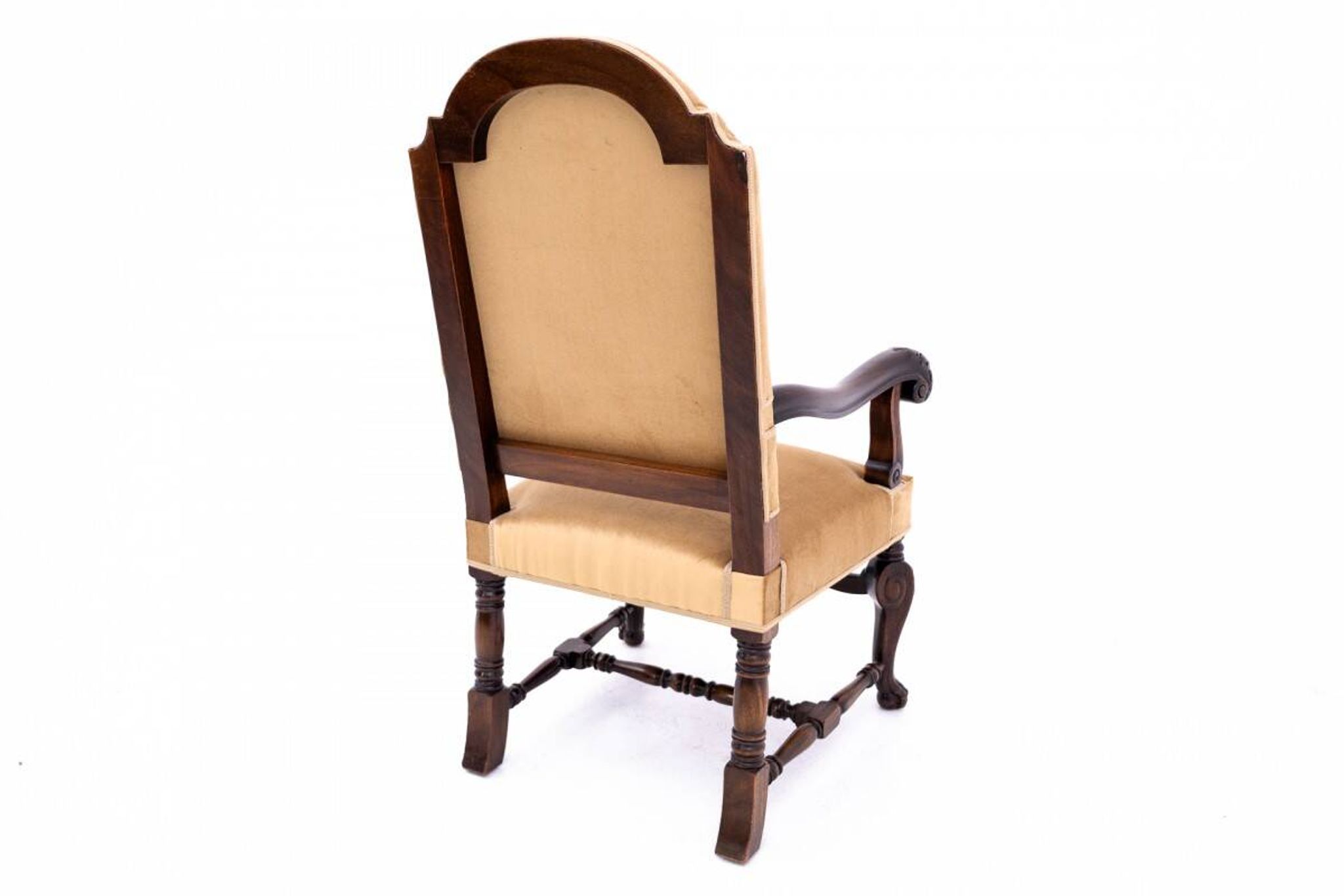 A pair of antique armchairs, Western Europe, around 1900. After renovation