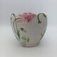 Vintage ceramic cache-pot with floral relief (Barbotine) – Ø 20 cm