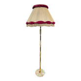 Lampadaire Mid-Century 40's - 50's marbre et laiton