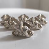 Set of 6 solid silver knife holders