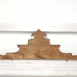 Antique carved wooden door pediment