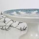 Old ceramic compote bowl, Prima de Saint Amand model, French manufacture, late 19th century