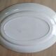 Oval dish Digoin Sarreguemines Blue roses