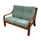 2-seater rattan bench