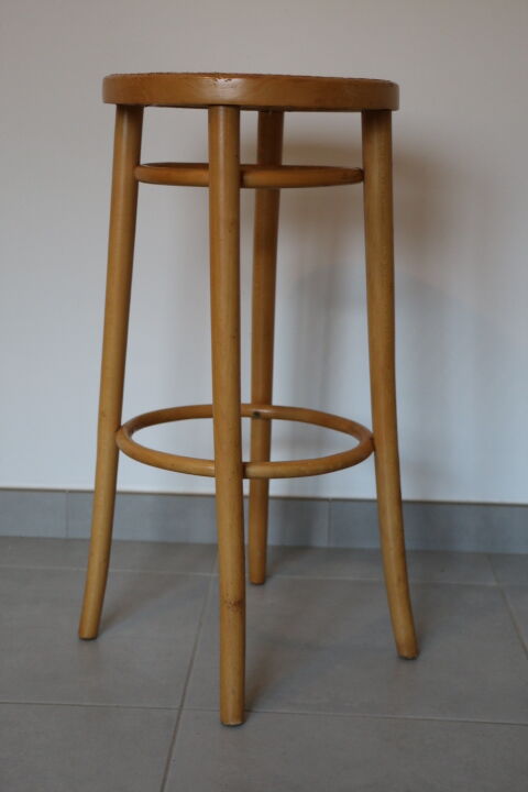 Cane seat wooden stool 755mm