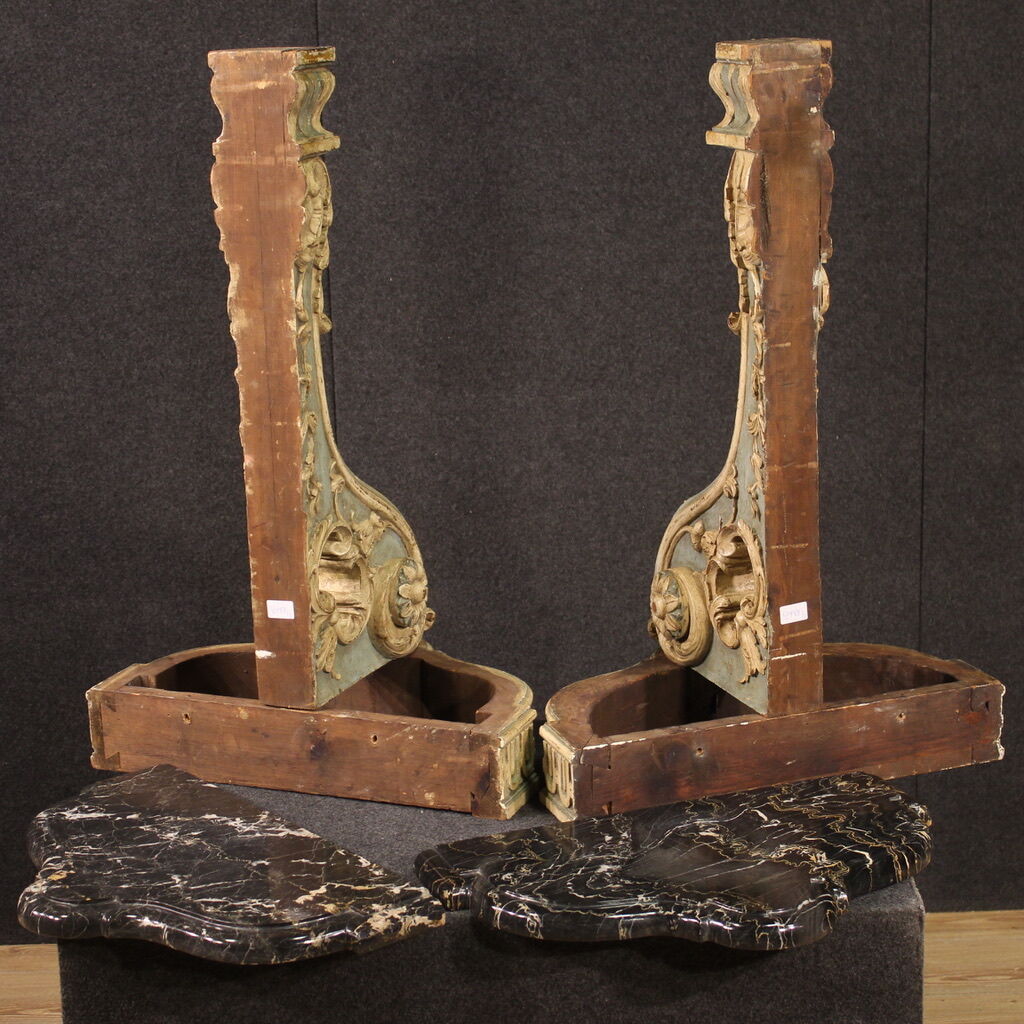 Pair of Venetian consoles from the 1950s