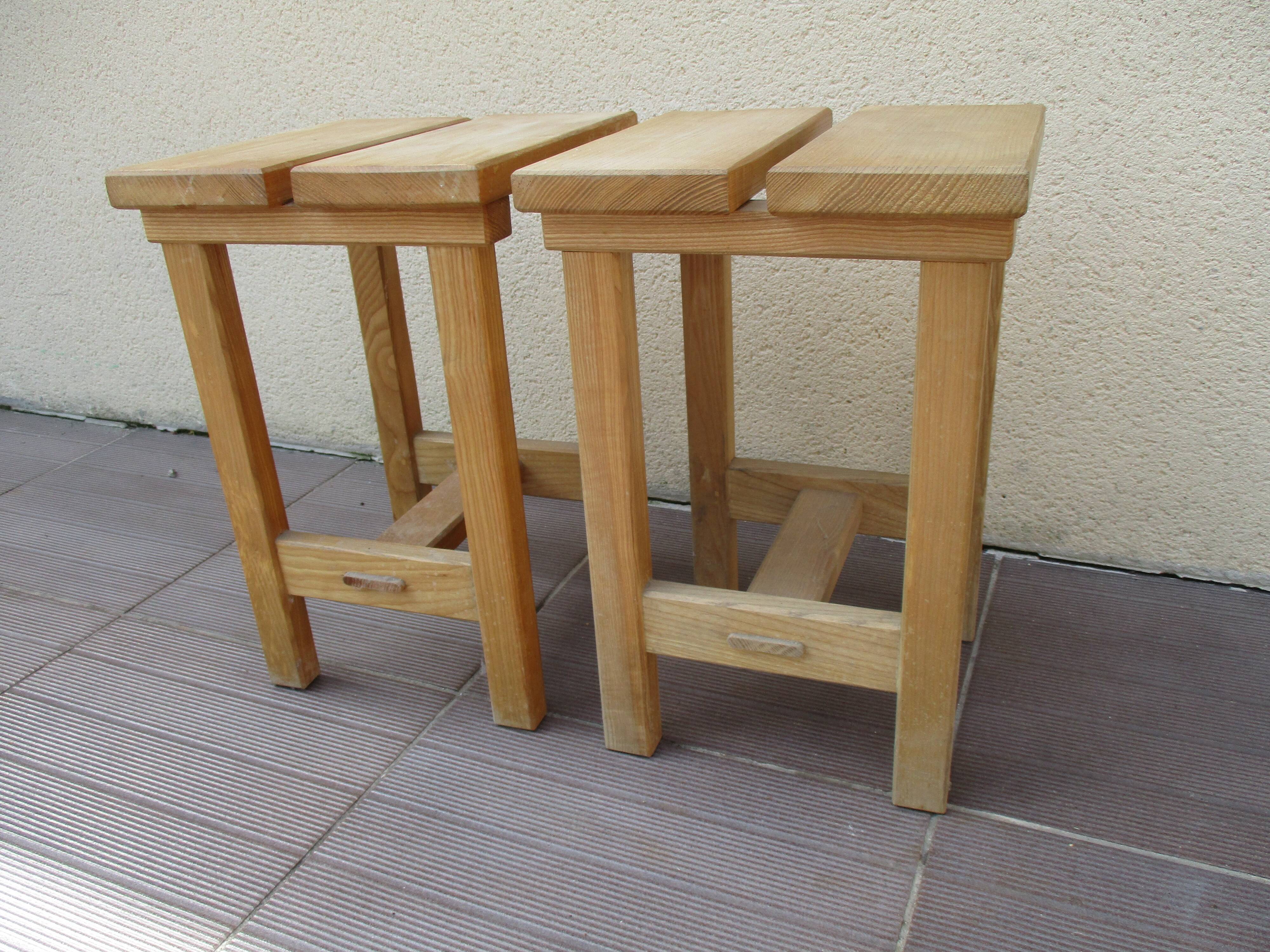 Paire de tabouret vintage