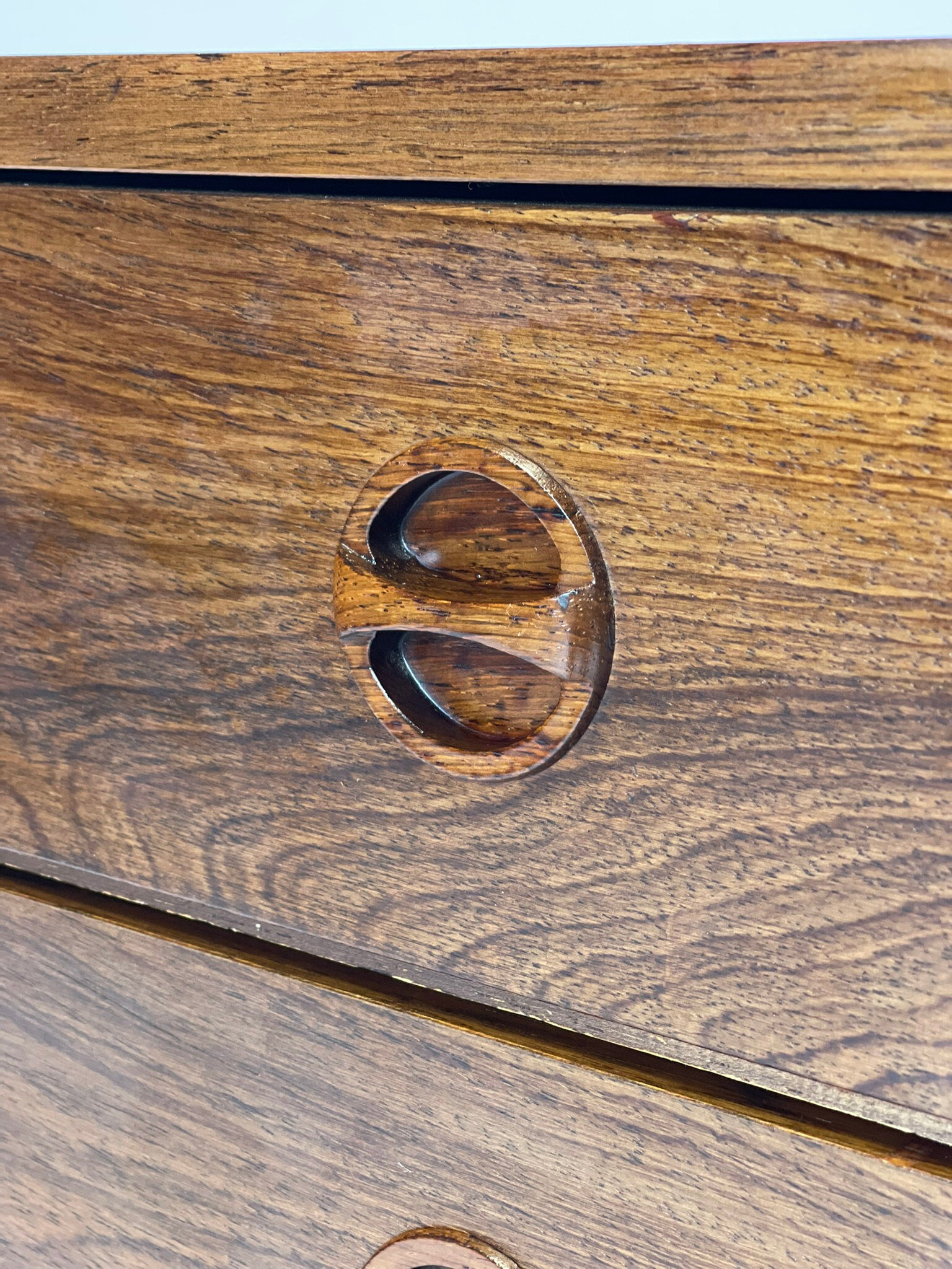 Rosewood chest of drawers from the 1960s.