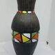 Glazed ceramic vase, 1960s, signed “LG 60”