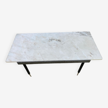 Coffee table marble top 70s