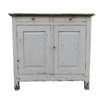 Old patinated wooden sideboard