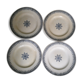 Assiettes St Amand Terre de Fer