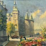 André FRANCHET (1896-1961): 2 oil paintings on canvas seen from Paris around 1940
