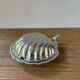 Vintage blue glass shell butter dish from Italy, 1960s