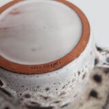 Breakfast service "fat lava" stamped "Vallauris"