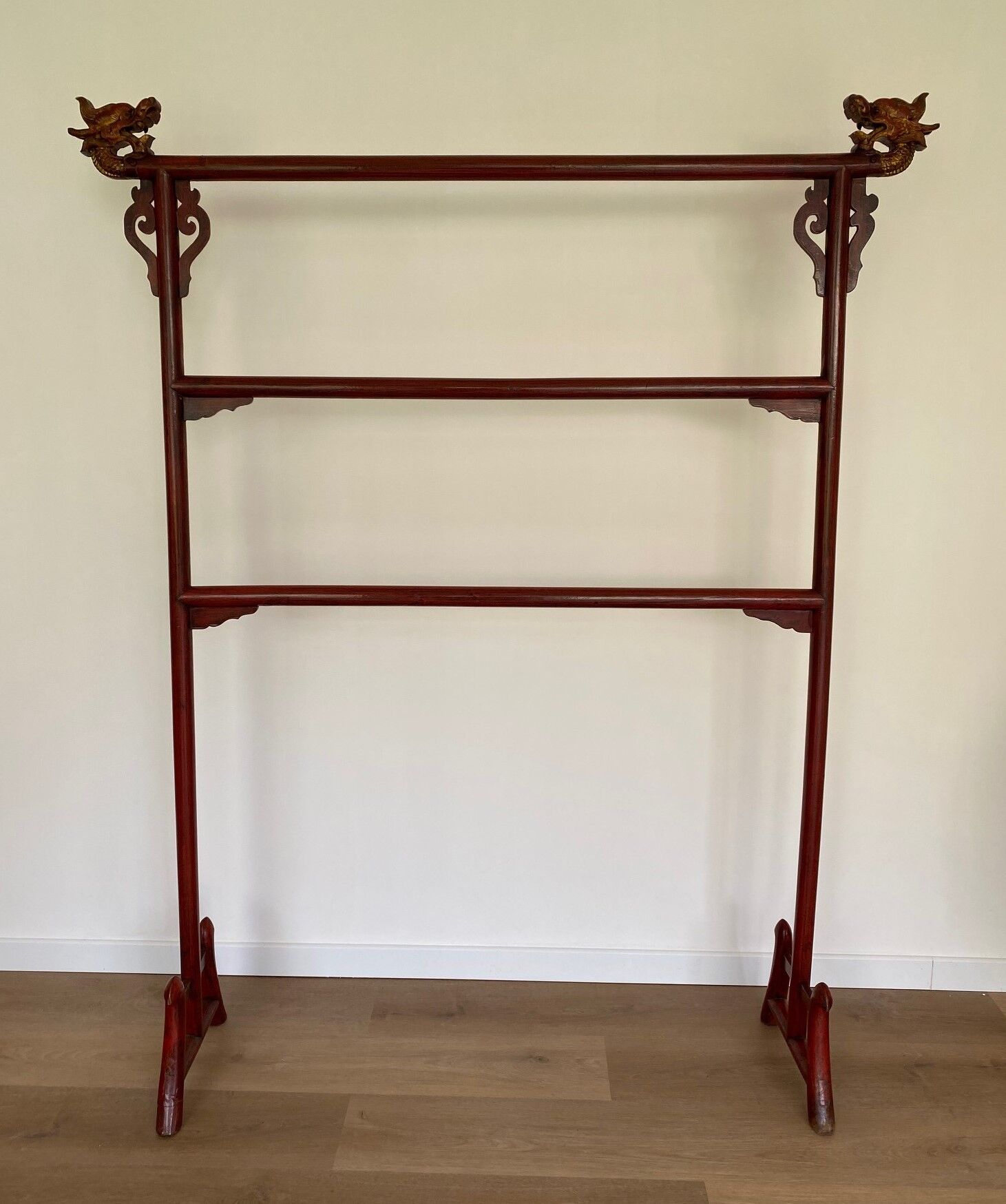 Chinese lacquered clothes rack
