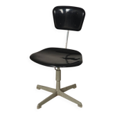 Chaise réglable industrielle réglablemétal Tchécoslovaquie 1960
