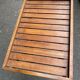 Scandinavian folding serving trolley in solid wood 1980