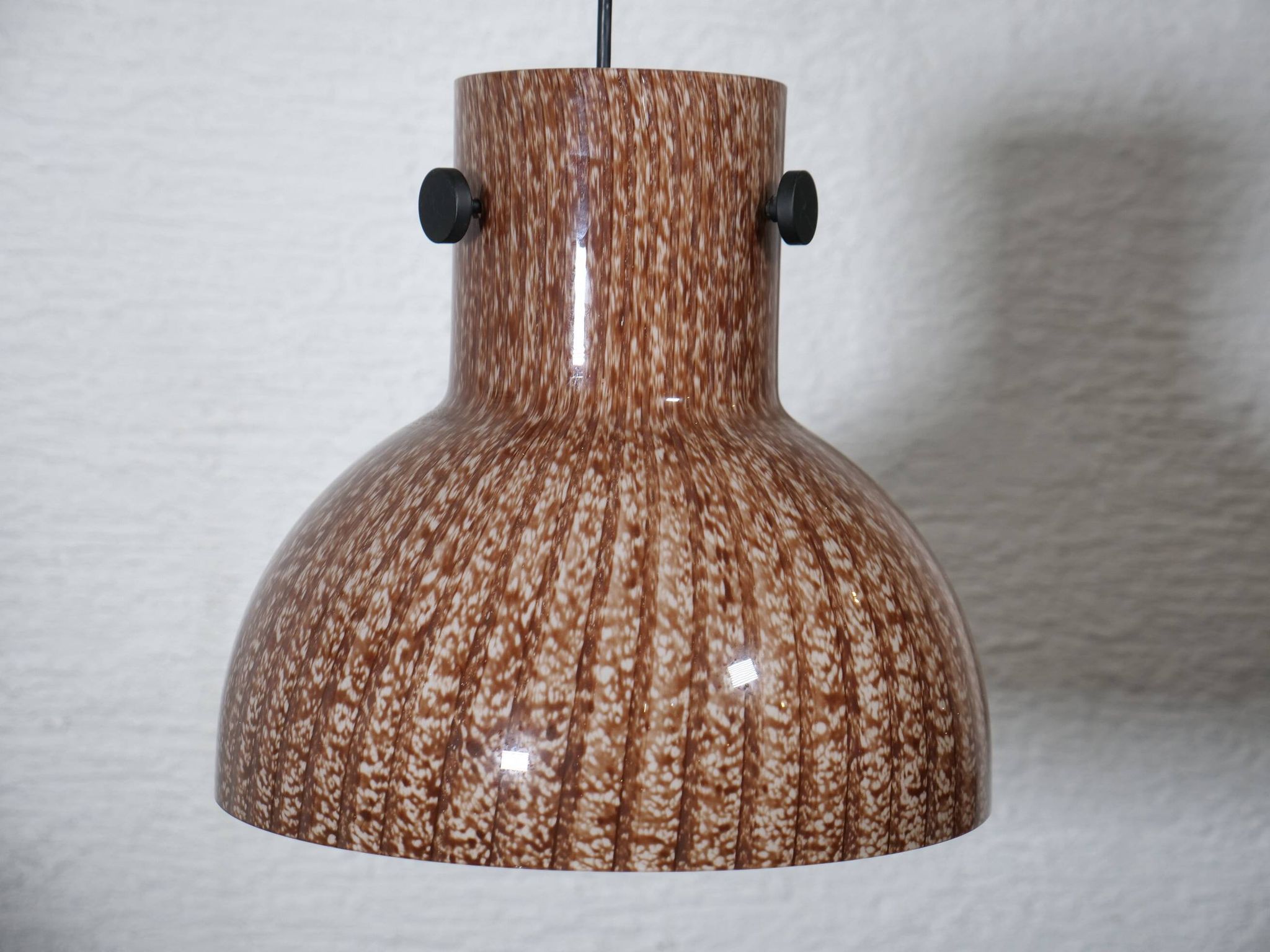 Peill and Putzler Design Glass Hanging Ceiling Lamp 1970s