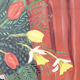 Toile huile fleurs 110x80 cm