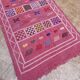 Handmade Moroccan wool rug: Berber Azilal style, geometric pattern.
