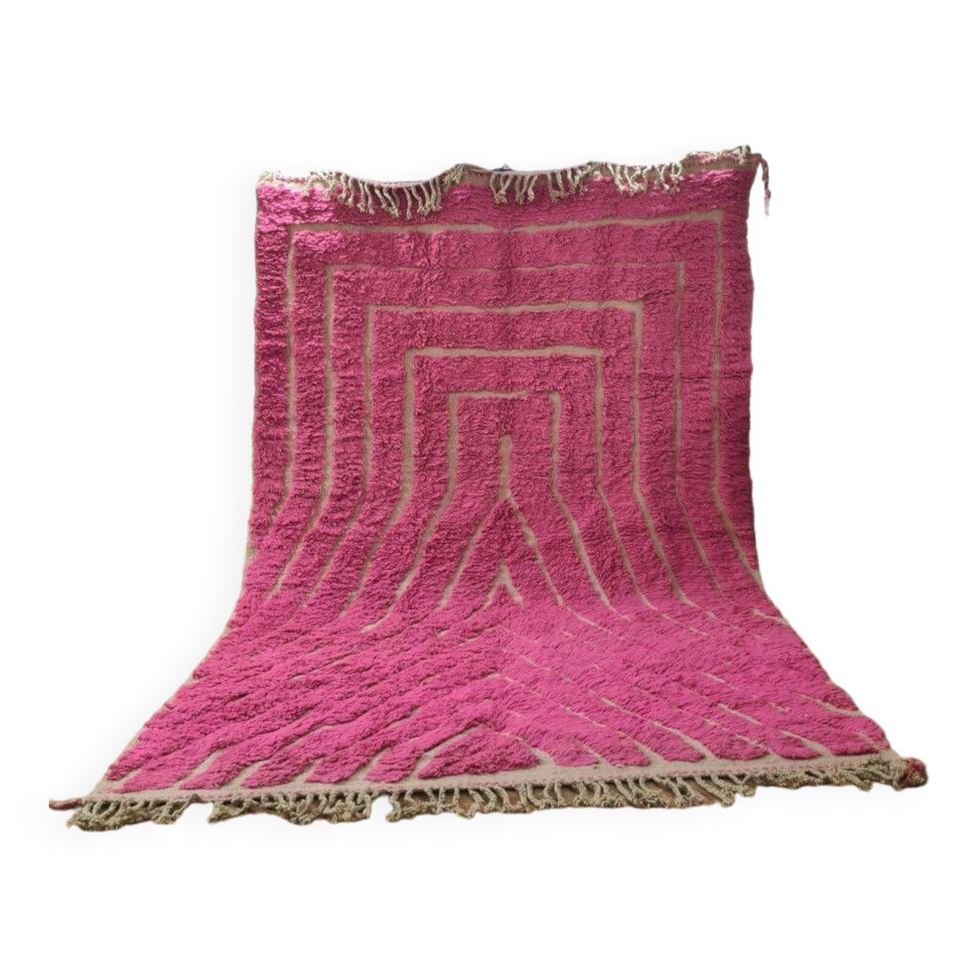 Handmade wool Berber rug 300X200 cm