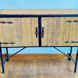 bamboo and ironwork buffet 1950 - 60