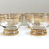 Set of 8 Glasses Coupes Bowls Champagne Alcohol Vintage Crystal Design