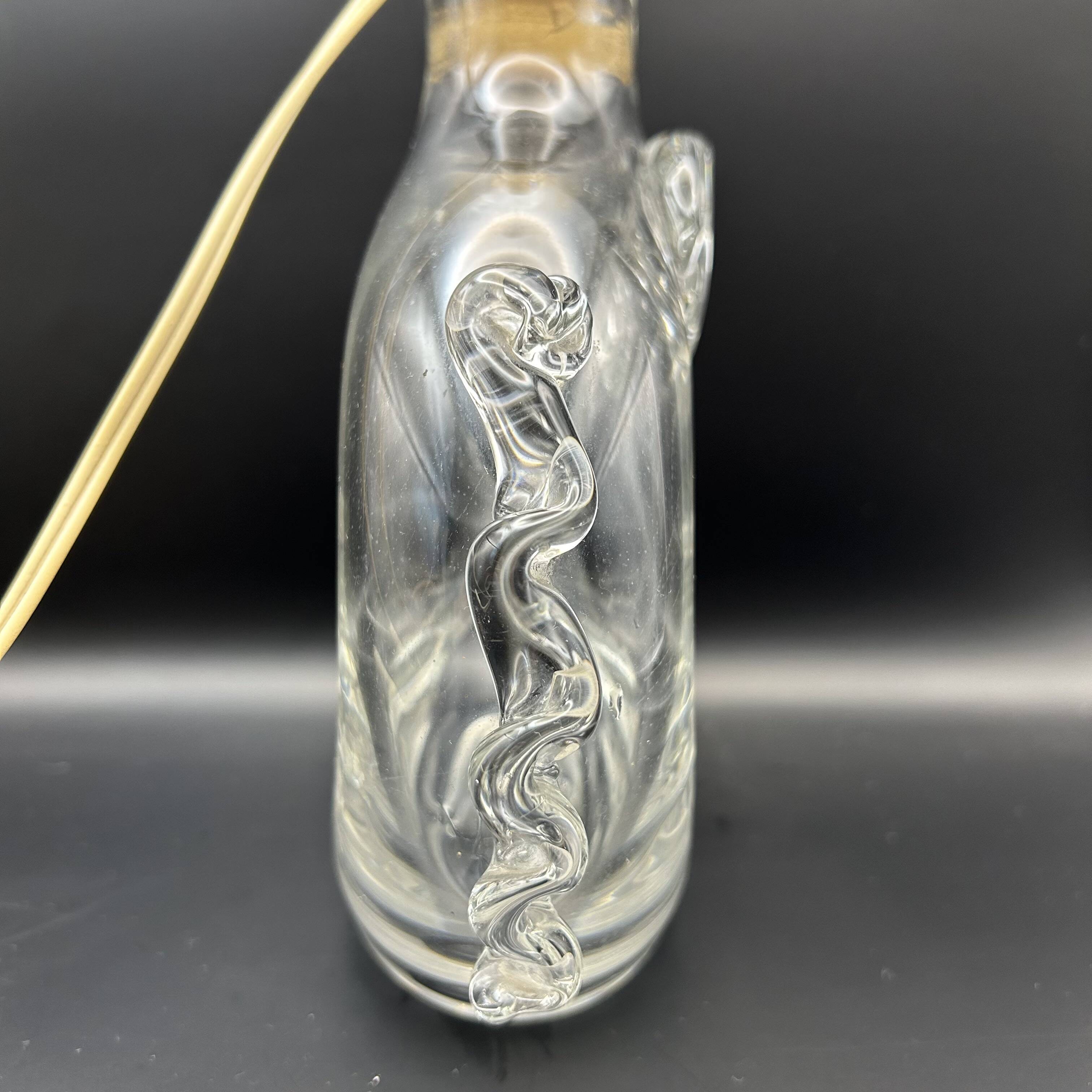 Daum France lamp fleur de lys model