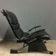 Fauteuil Pep Bonet Tuman en similicuir noir pour Levesta, vers 1969