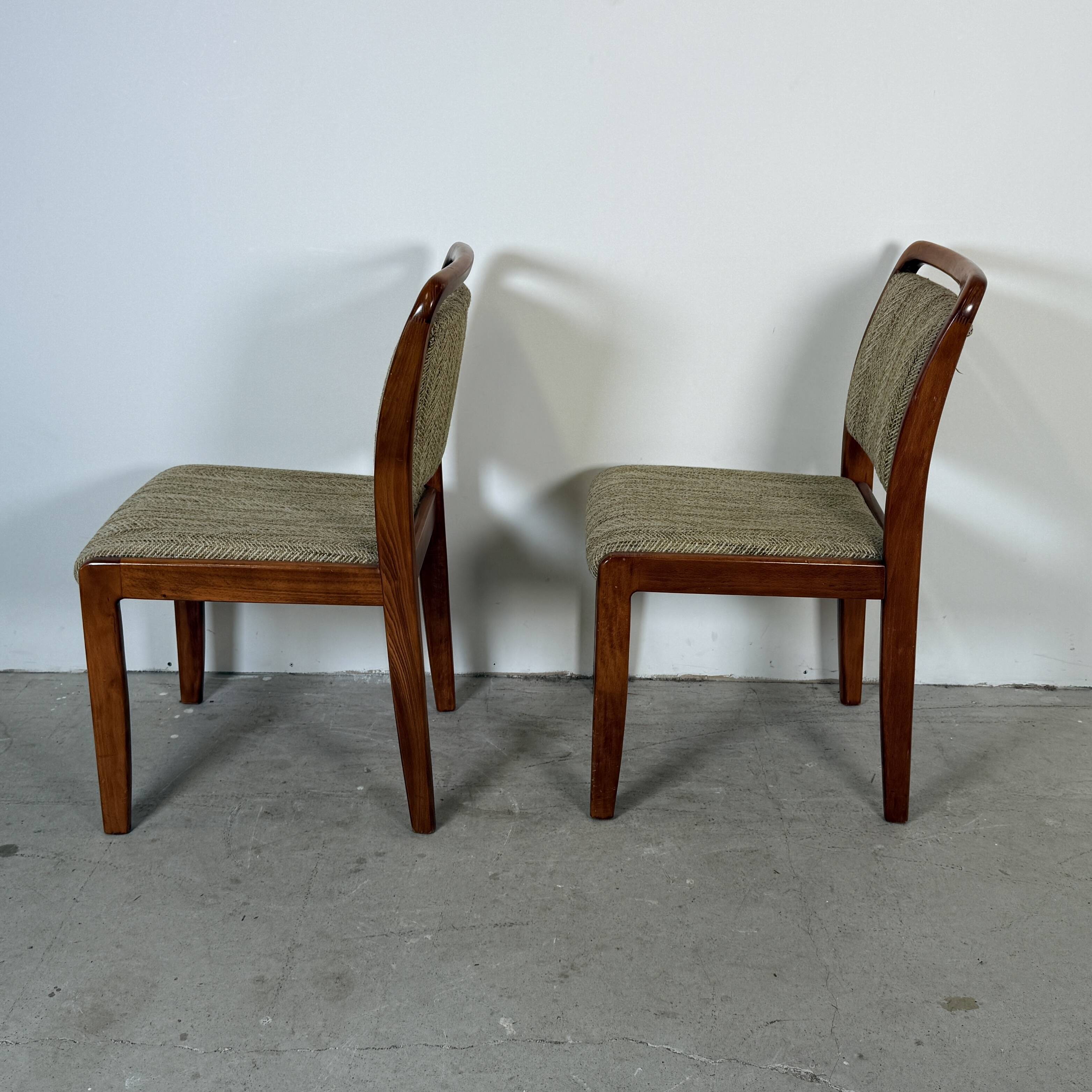 Set of two Scandinavian-style dining chairs