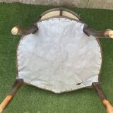 Basket bed and its two armchairs