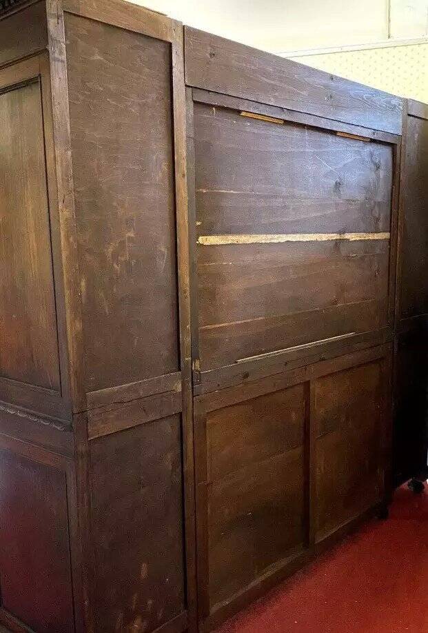 Renaissance-style sideboard, entirely made of walnut and richly carved.